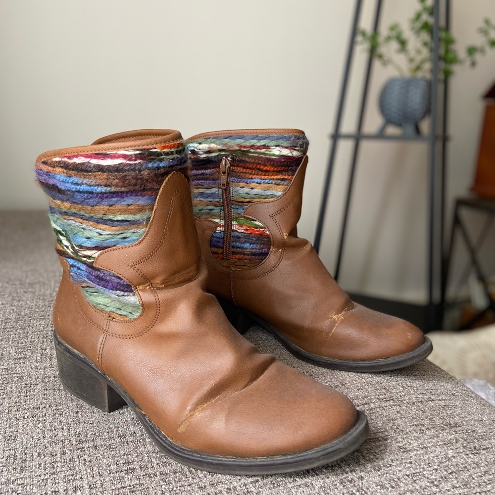 Textile yarn boots